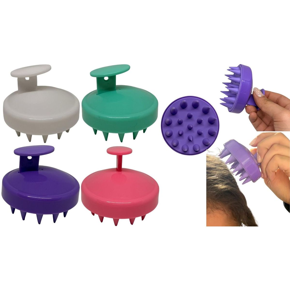 MAZUGI - Cepillo Masajeador Capilar Crecimiento Cabello Shampoo pelo