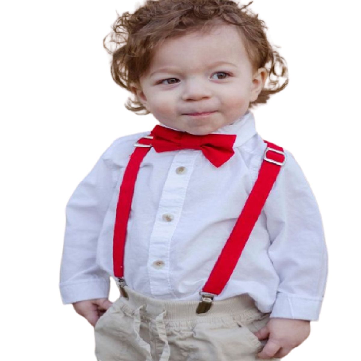 SIN ETIQUETAS - Juego de Tirantes  y Corbatín para Niños.