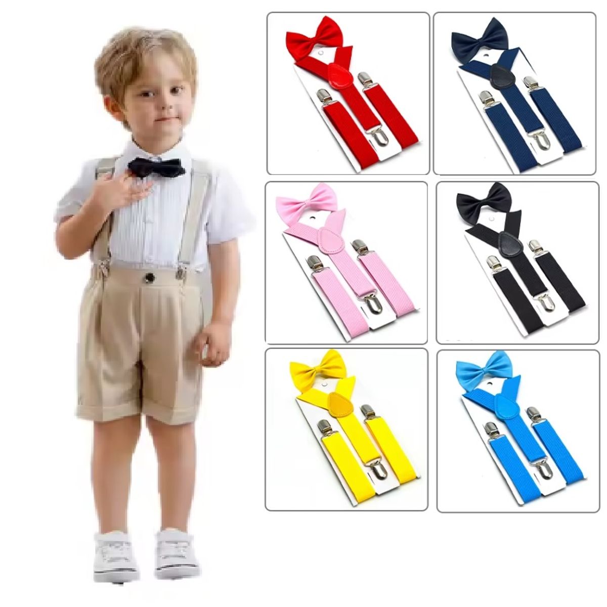 SIN ETIQUETAS - Juego de Tirantes  y Corbatín para Niños.