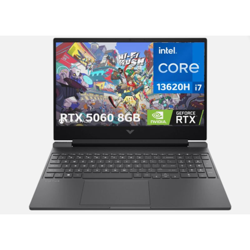 HP - Portatil Gamer  HP Victus 15-fa2093dx / Core i7-13620h / 16GB / 1TB SSD / RTX 5060 8GB / 15.6″ / W11H