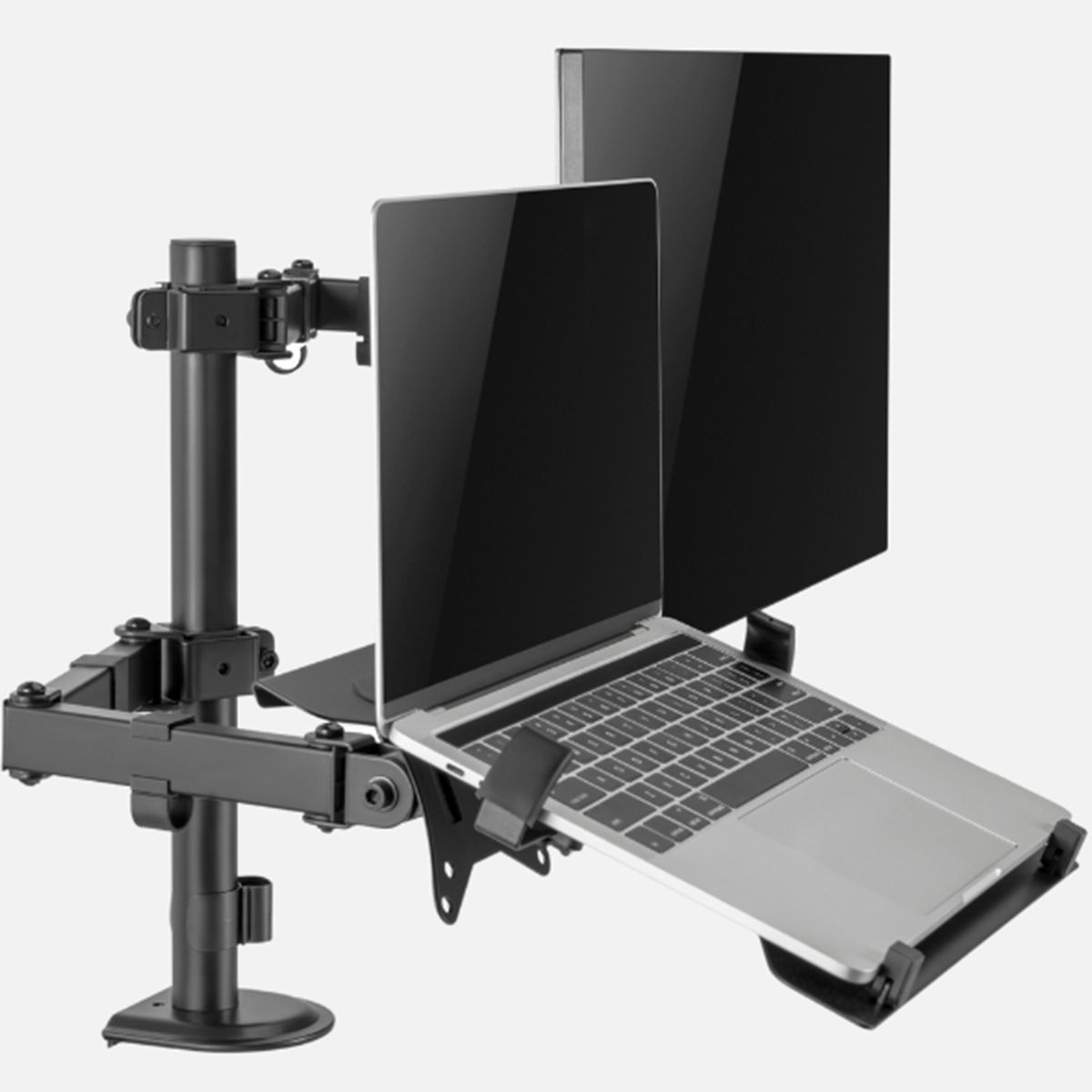ONE PIXEL - Soporte Brazo Doble Para Monitor Notebook Escritorio Profesional