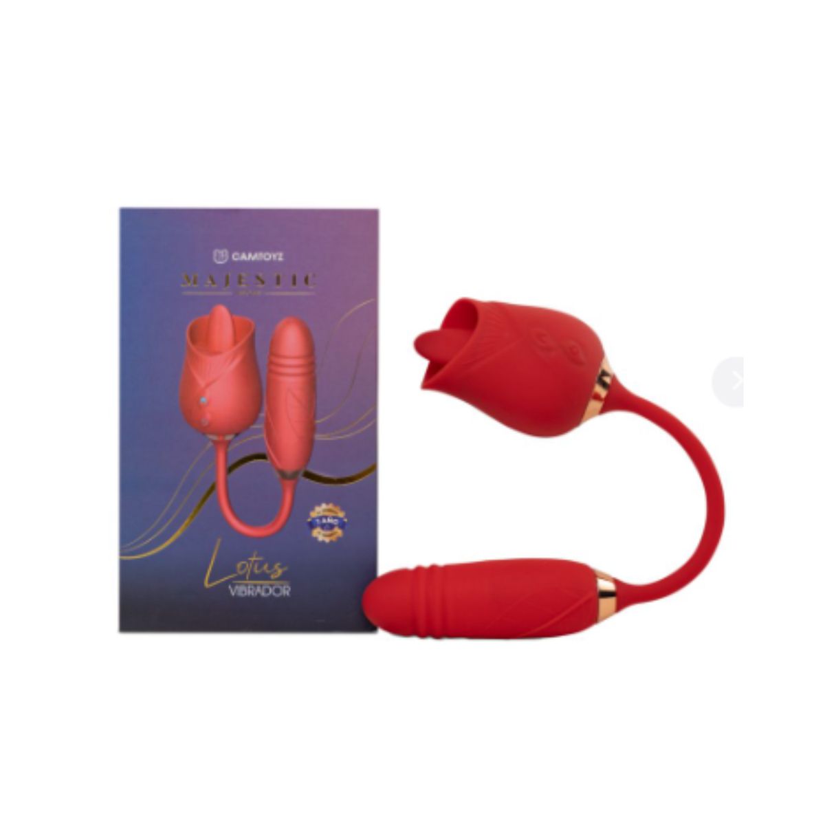 DISTRISEX - Vibrador con Bala Lotus Recargable Doble Estimulación Camtoyz