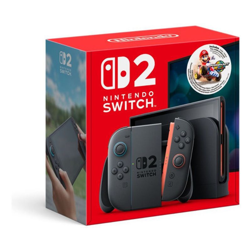 NINTENDO SWITCH - Consola Nintendo Switch 2 + Juego Mario Kart World Color Negro
