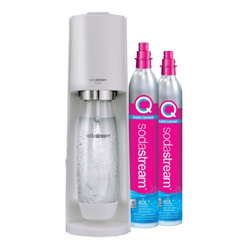SOL - Sodastream Terra - Máquina De Agua Con Gas negro Con Co2 Color Blanco
