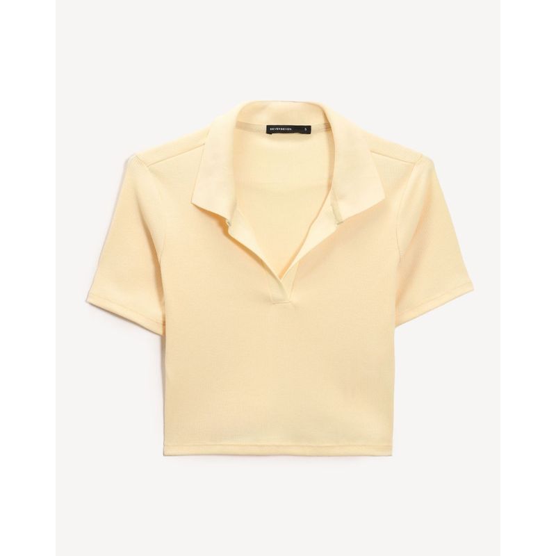 SEVEN SEVEN - Camiseta Para Mujer Manga Corta Moda Color Amarillo Marca Seven Seven #28096382