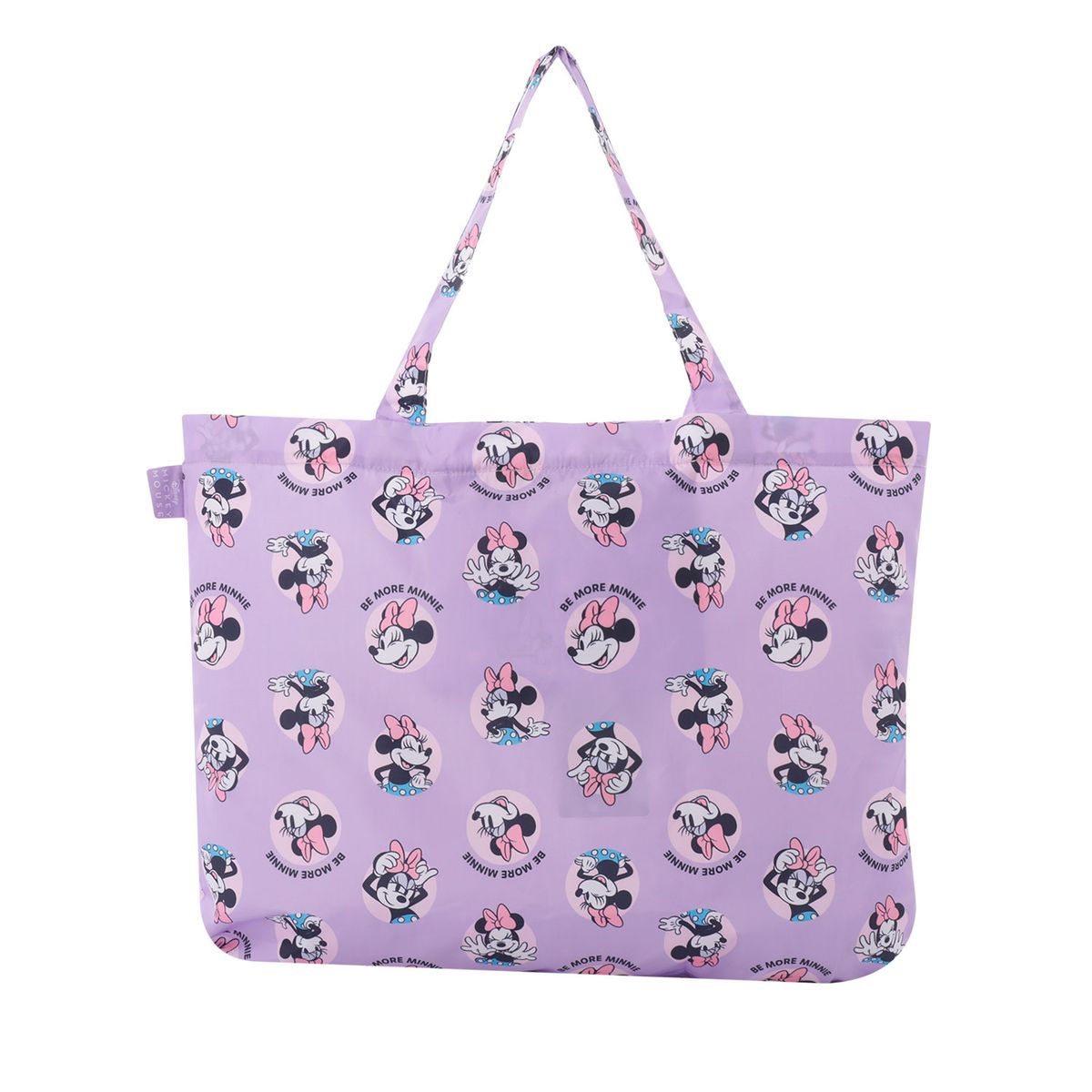 TOTTO - Shopping bag plegable Minnie Mouse Morado