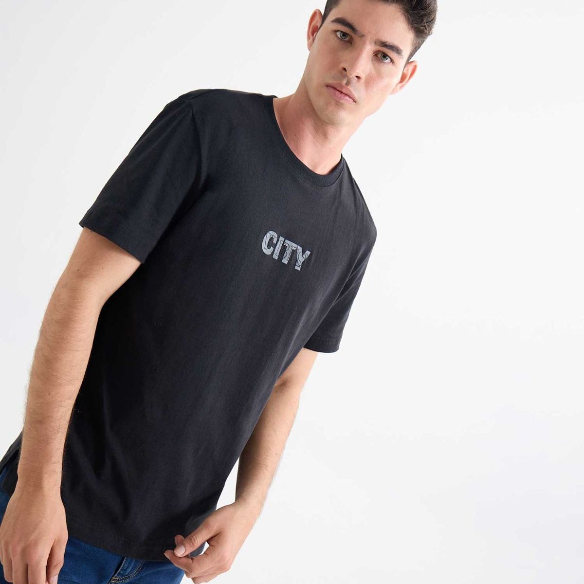 SEVEN SEVEN - Camiseta De Hombre  Color Negro Marca Seven Seven #45092656