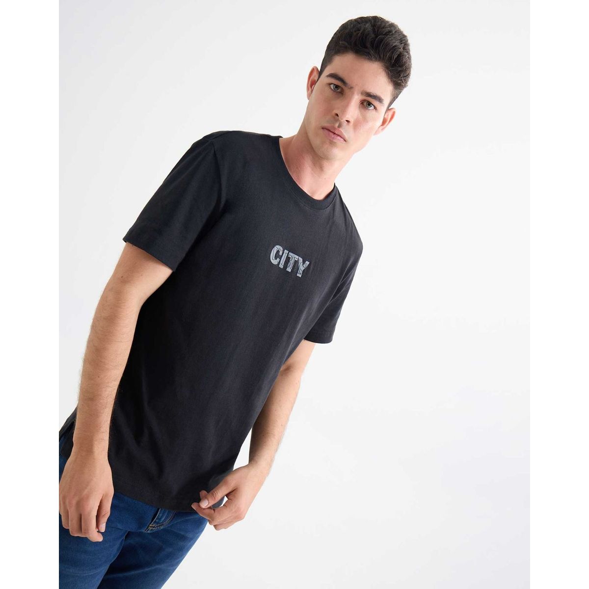 SEVEN SEVEN - Camiseta De Hombre  Color Negro Marca Seven Seven #45092656