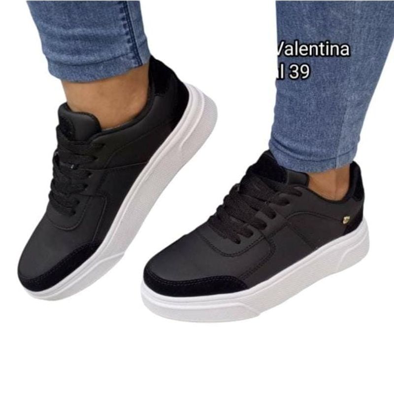 URBAN PLUS - TENIS PARA MUJER NEGROS
