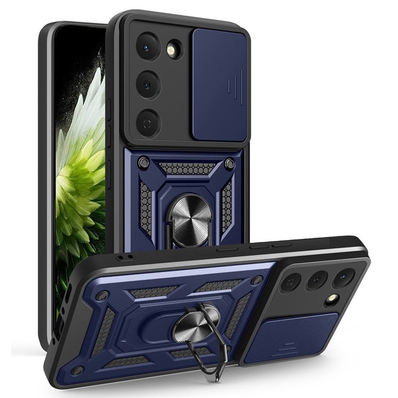 GENERICO - Funda Estuche Case Slider Compatible Con Tecno Spark 40 Pro Plus Azul