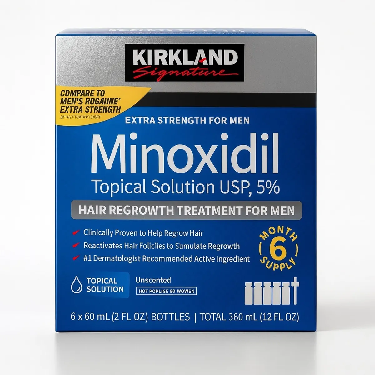 SIGNATURE - Minoxidil Topical Kirkland X6 frascos