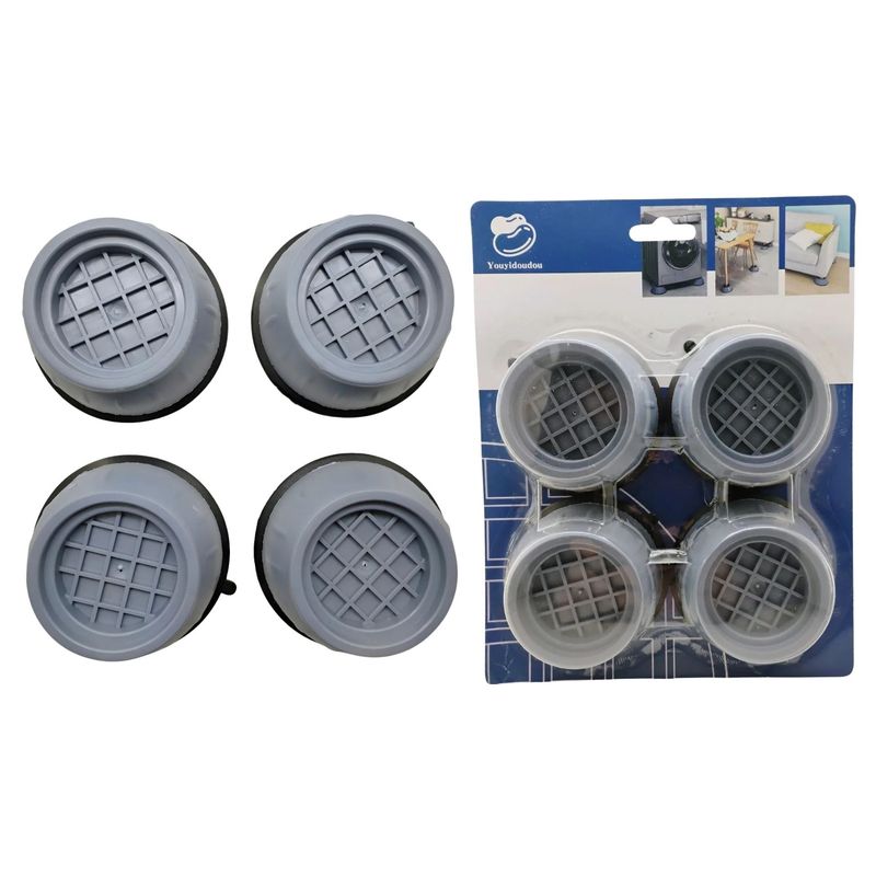 MAZUGI - Soportes Antivibración Lavadora Secadora Pack X4 Antidesliz