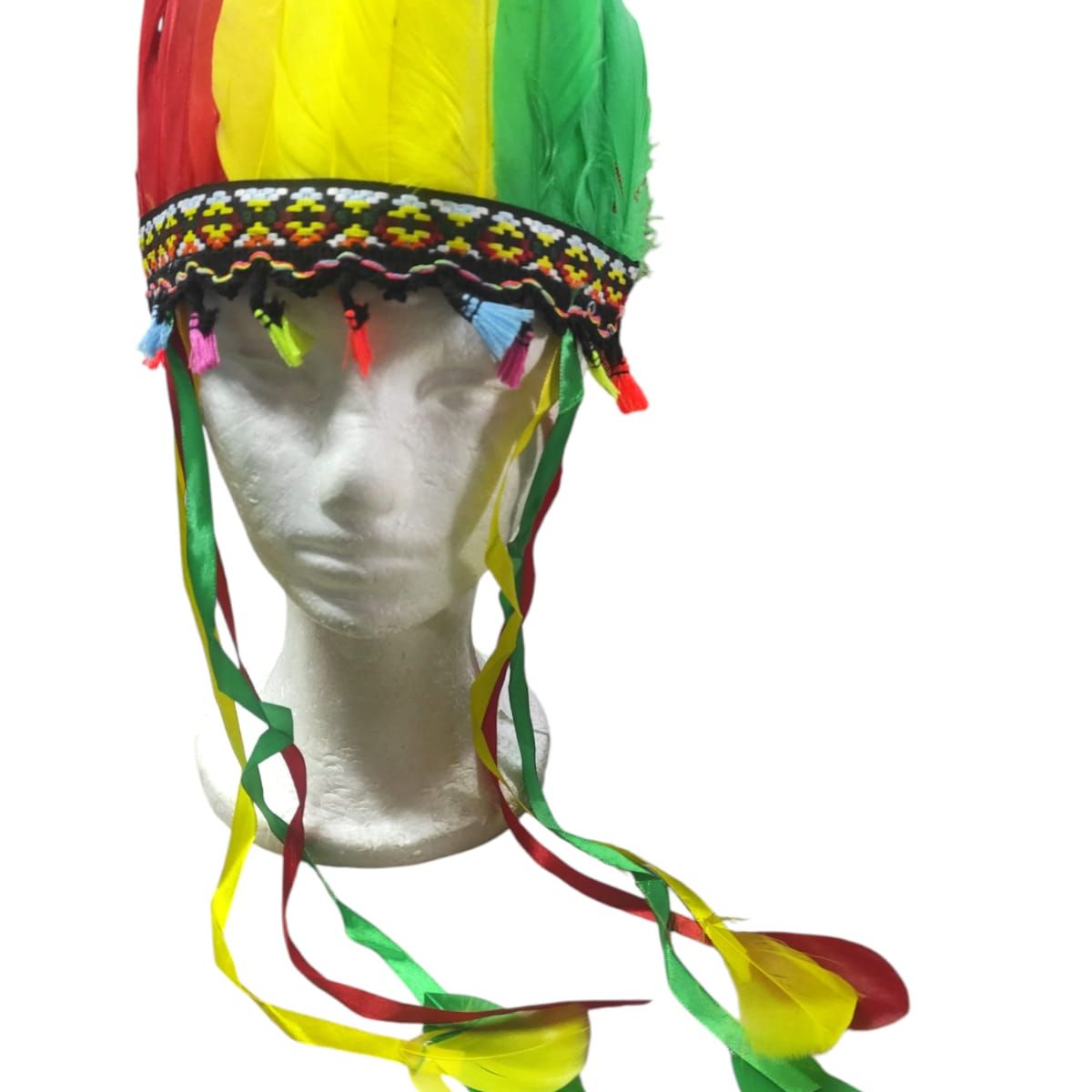 GENERICO - Tocado Diadema Indio Plumas Para Disfraz Indigena