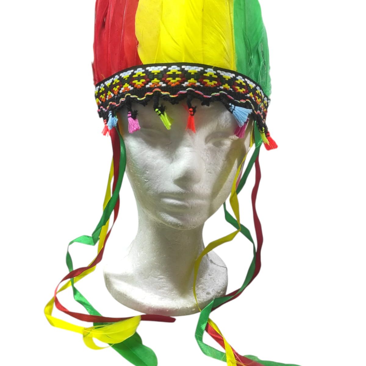 GENERICO - Tocado Diadema Indio Plumas Para Disfraz Indigena