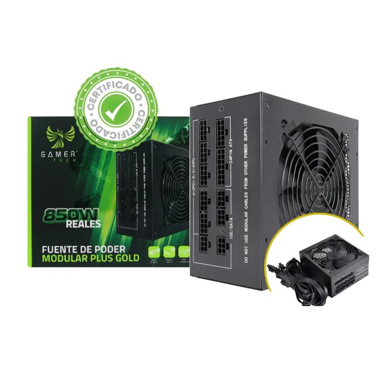 JALTECH - Fuente De Poder Jaltech Modular Plus Gold 850w 80416