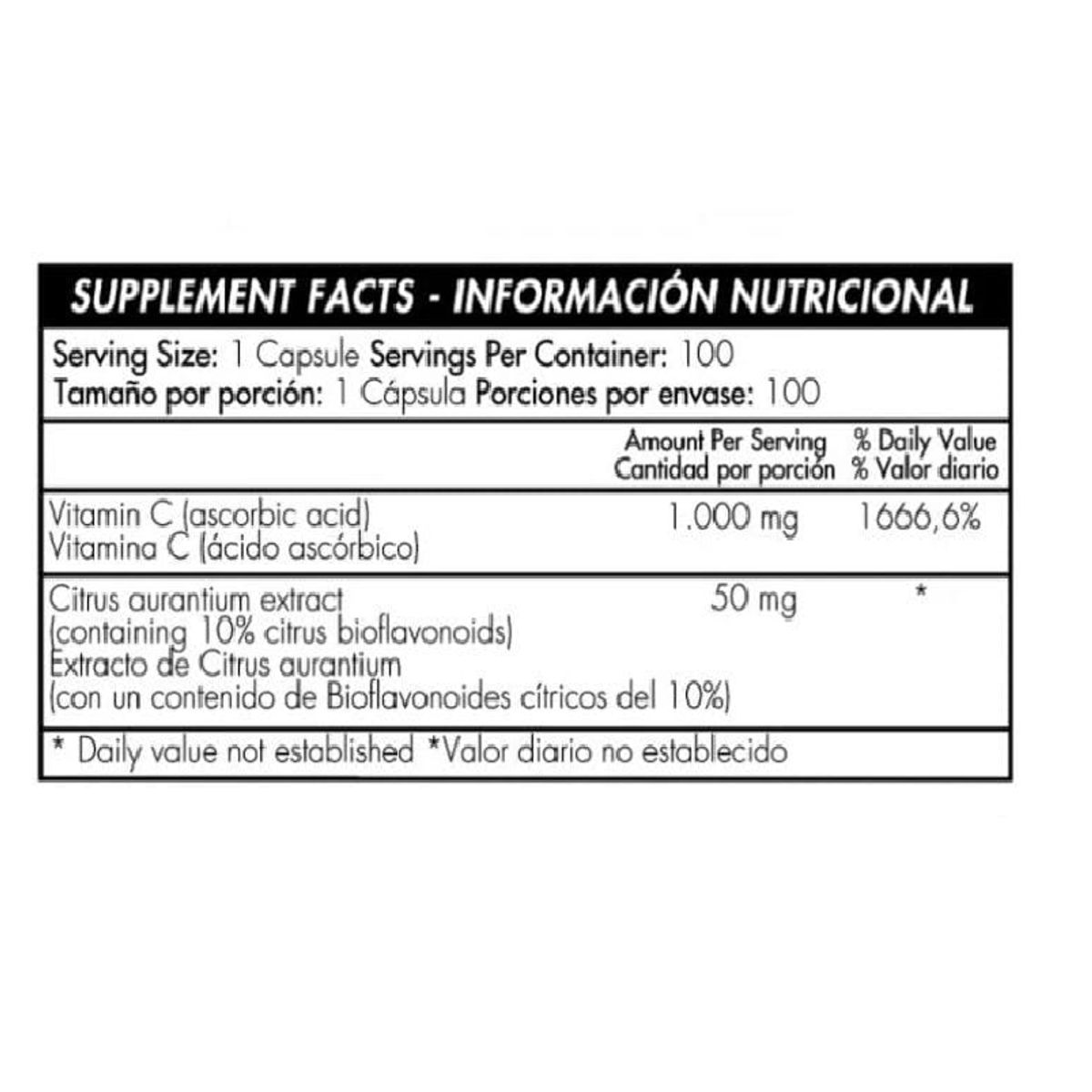 HEALTHY AMERICA - VITAMINA C WITH CITRUS BIOFLAVONOIDES COMPLEX X 100U