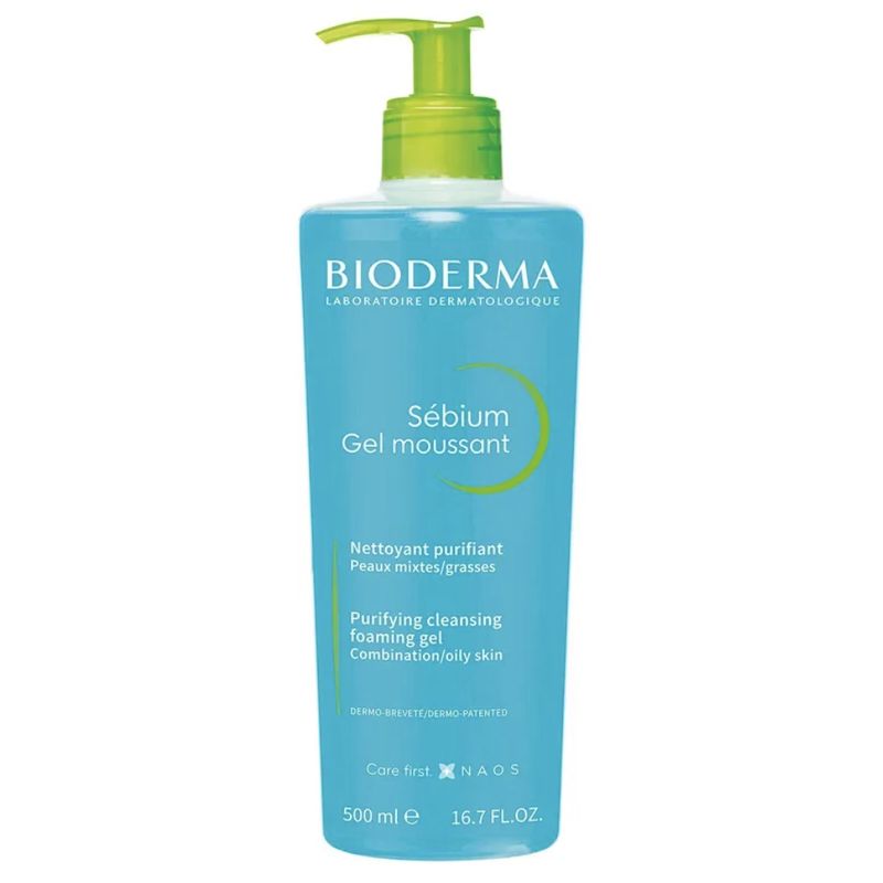 BIODERMA - Limpiador Sébium Gel Moussant Bioderma para Piel Mixta 500 ml