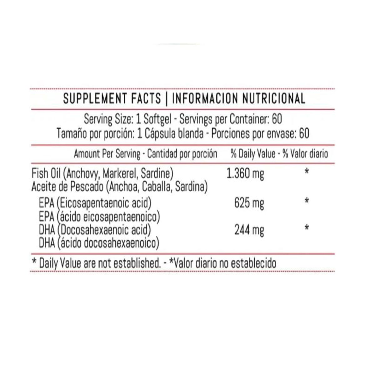 HEALTHY AMERICA - FISH OMEGA 3 1360 MG X 60 CAPSULAS BLANDAS/H.A.