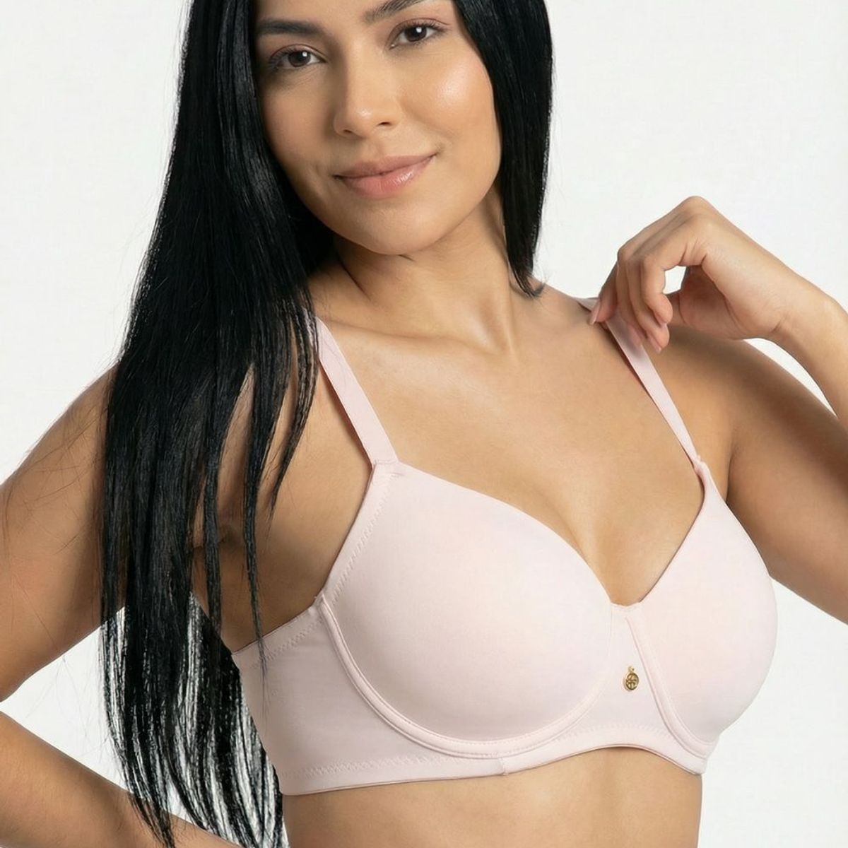 LILI PINK - Brasier copa "c" tipo 3/4 paquete x2 en microfibra