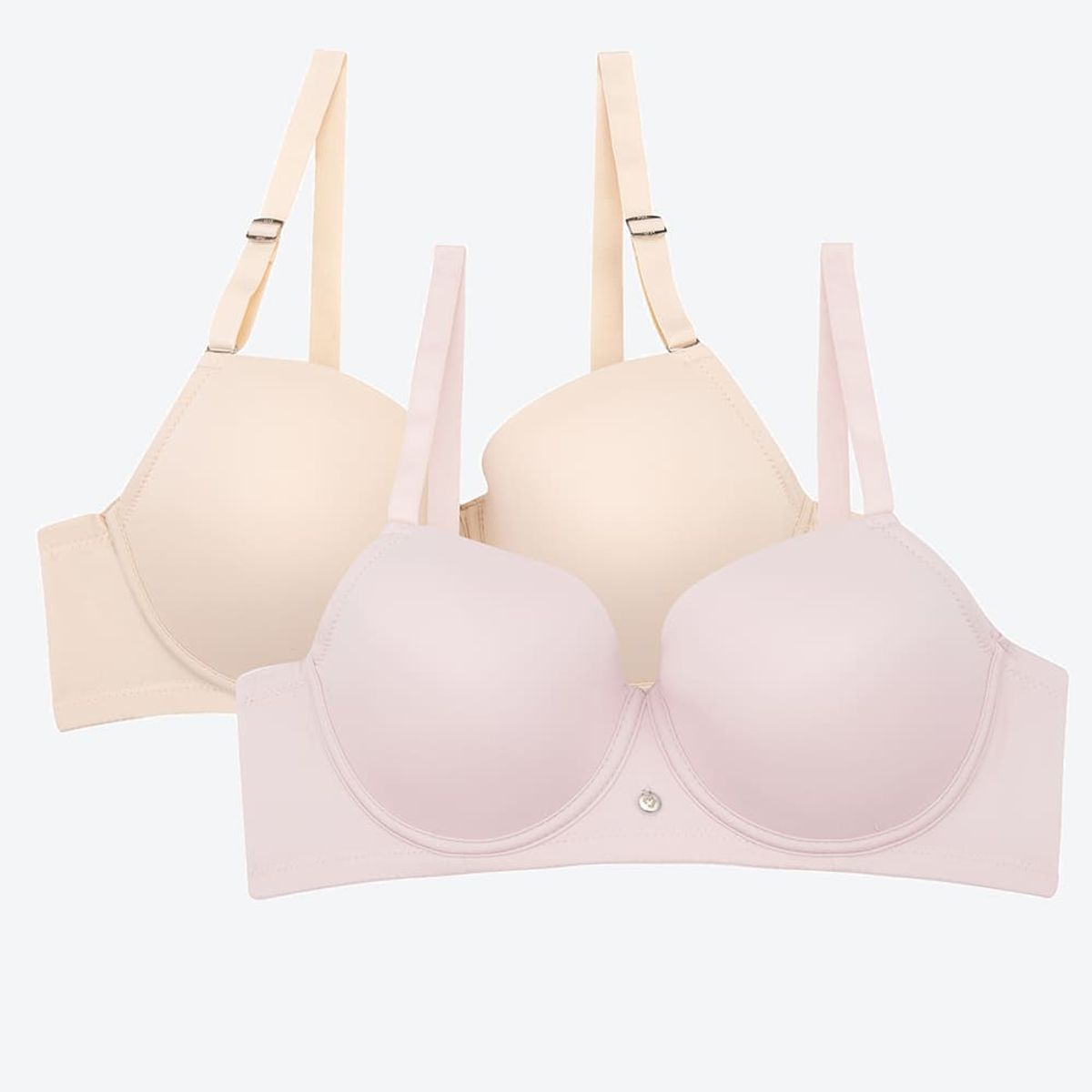LILI PINK - Brasier copa "c" tipo 3/4 paquete x2 en microfibra