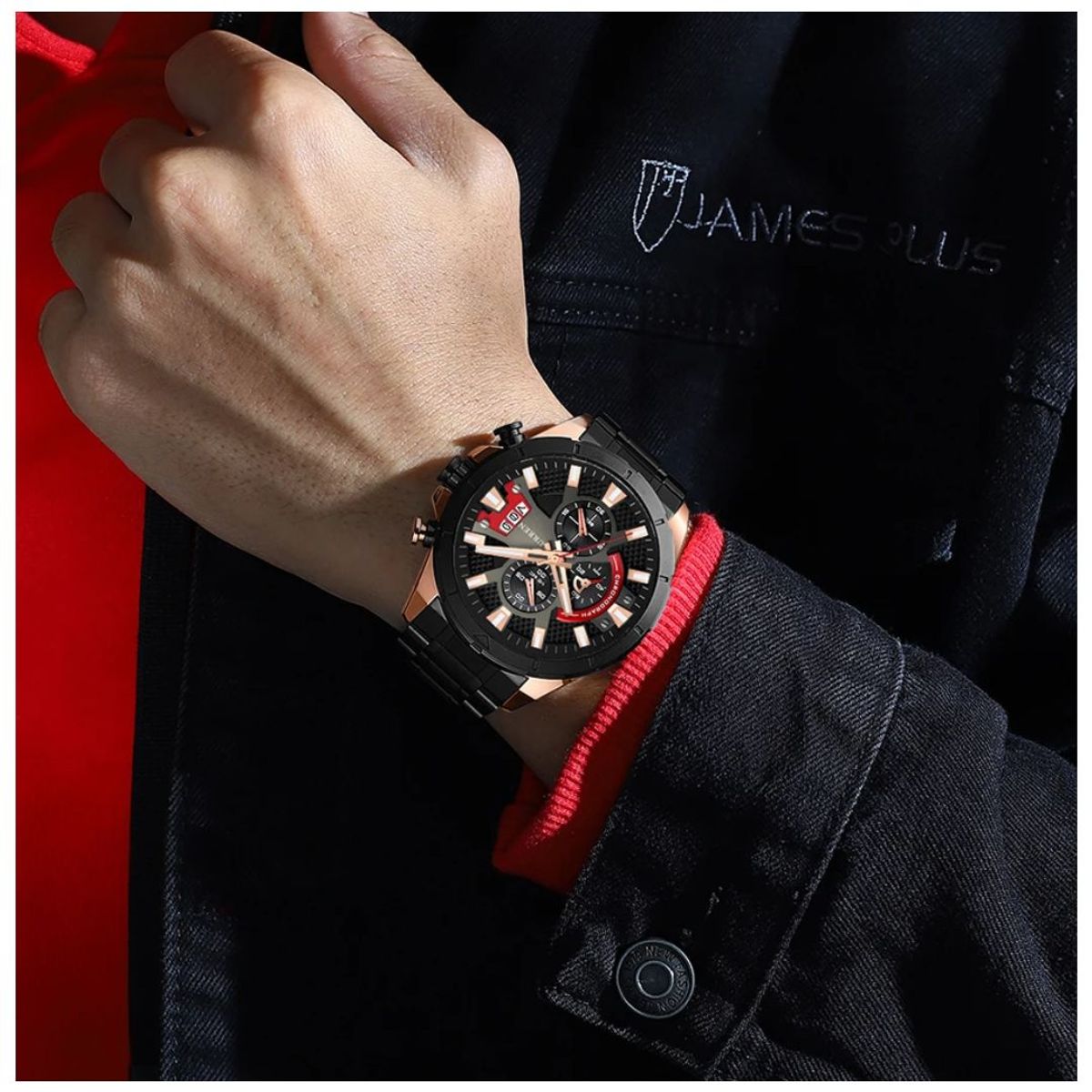 CURREN - Reloj CURREN Cronografo 8401 Para Hombre - Negro