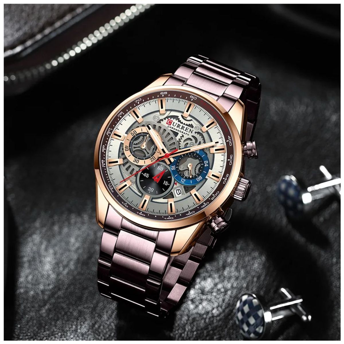 CURREN - Reloj CURREN Cronografo 8391 Para Hombre - Cobre