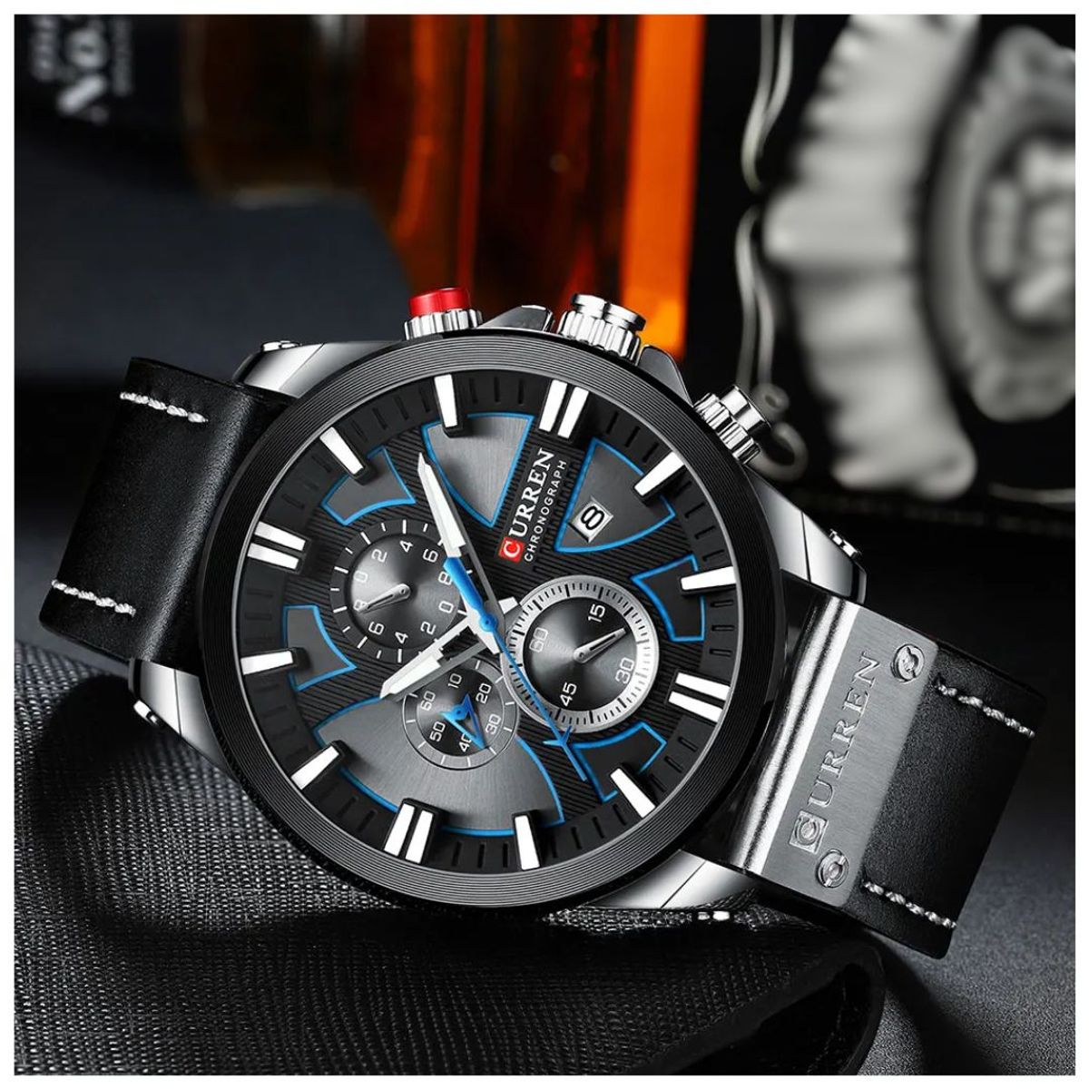 CURREN - Reloj CURREN Cronógrafo 8346 Para Hombre - Azul