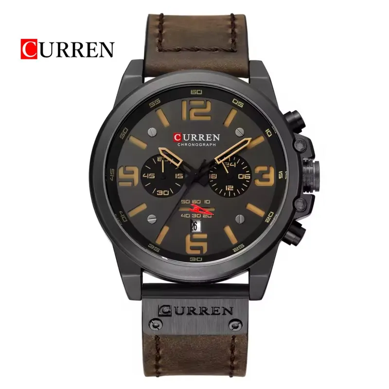 CURREN - Reloj CURREN Cronógrafo 8314 Para Hombre - Cafe