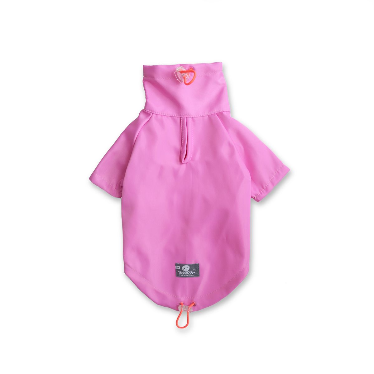 WAWAW - Chaqueta S cortavientos lona magenta forro rosa