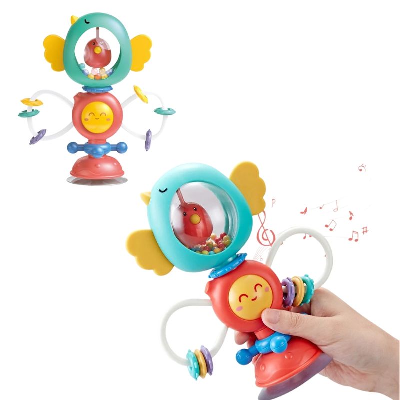 AMERICAN GENERICS - Sonajero Sensorial Juguete Para Bebes Mordedor Sensorial