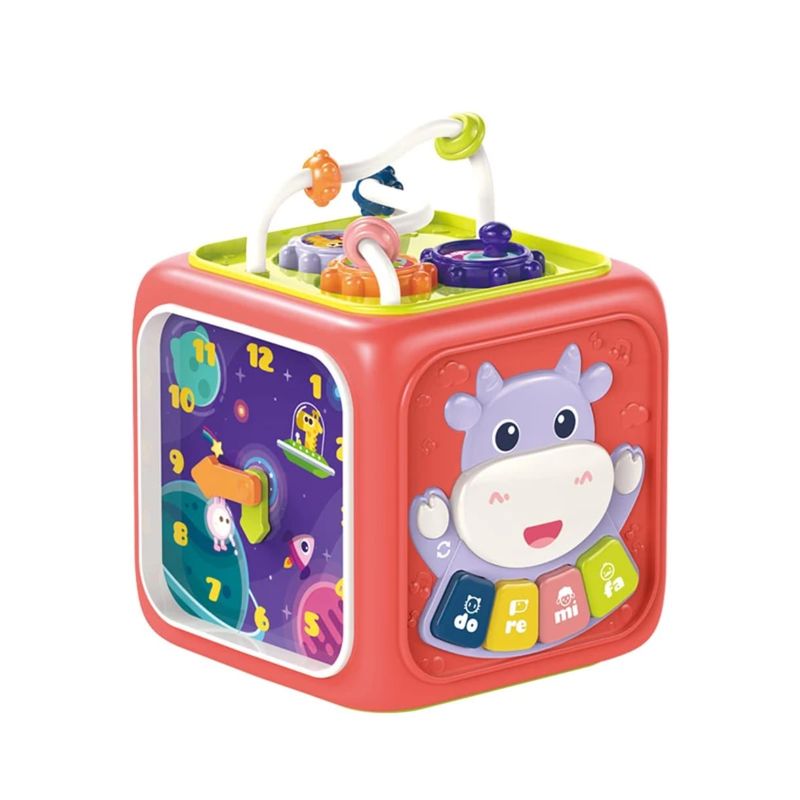 AMERICAN GENERICS - Cubo Didactico Montessori Multifuncional Para Bebes 6 En 1