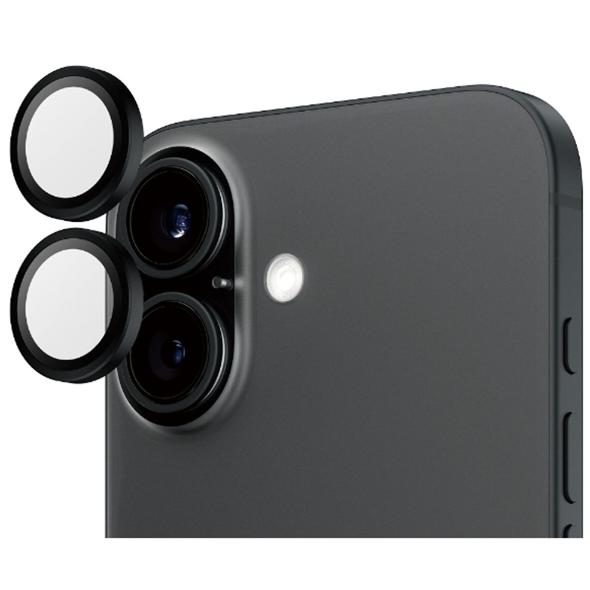 GENERICO - Protectores Cámara Lente Compatible Con iPhone 17 Negro