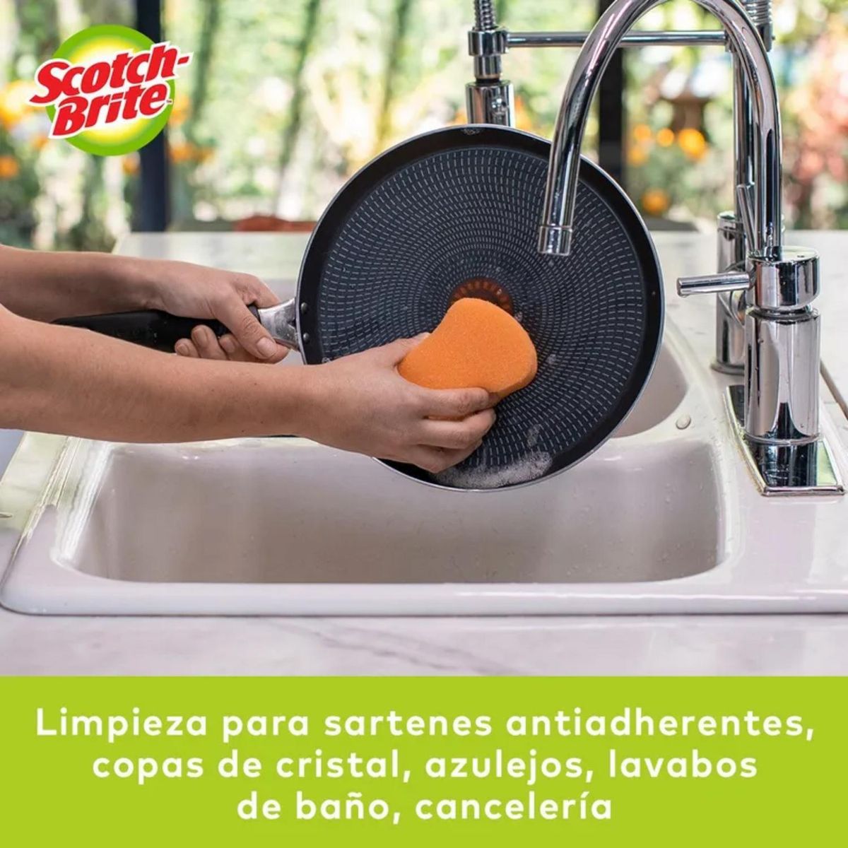 3M - Esponja Cero Rayas P2LL3 Scotch Brite