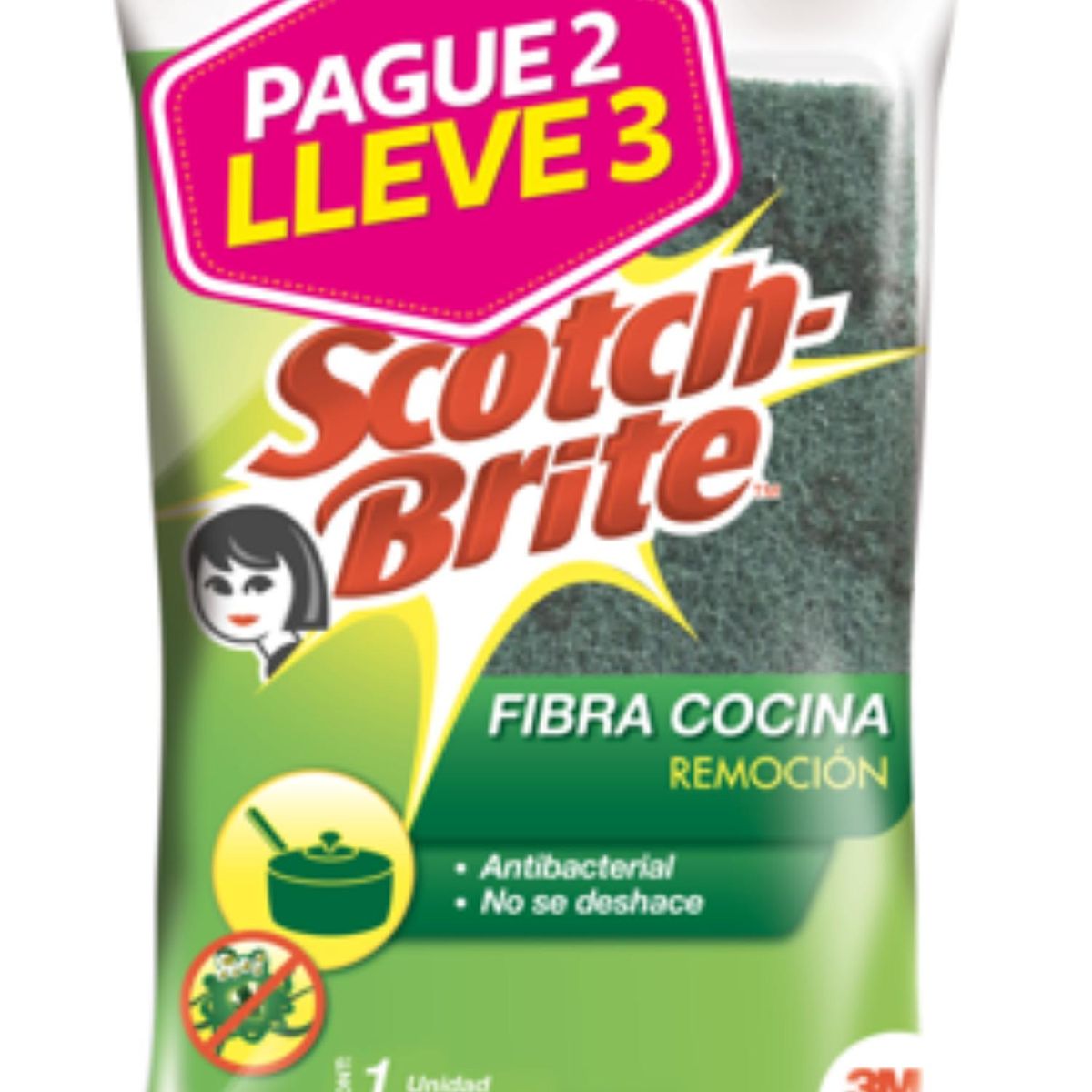 3M - Fibra Cocina Pague2Lleve3 Scotch Brite