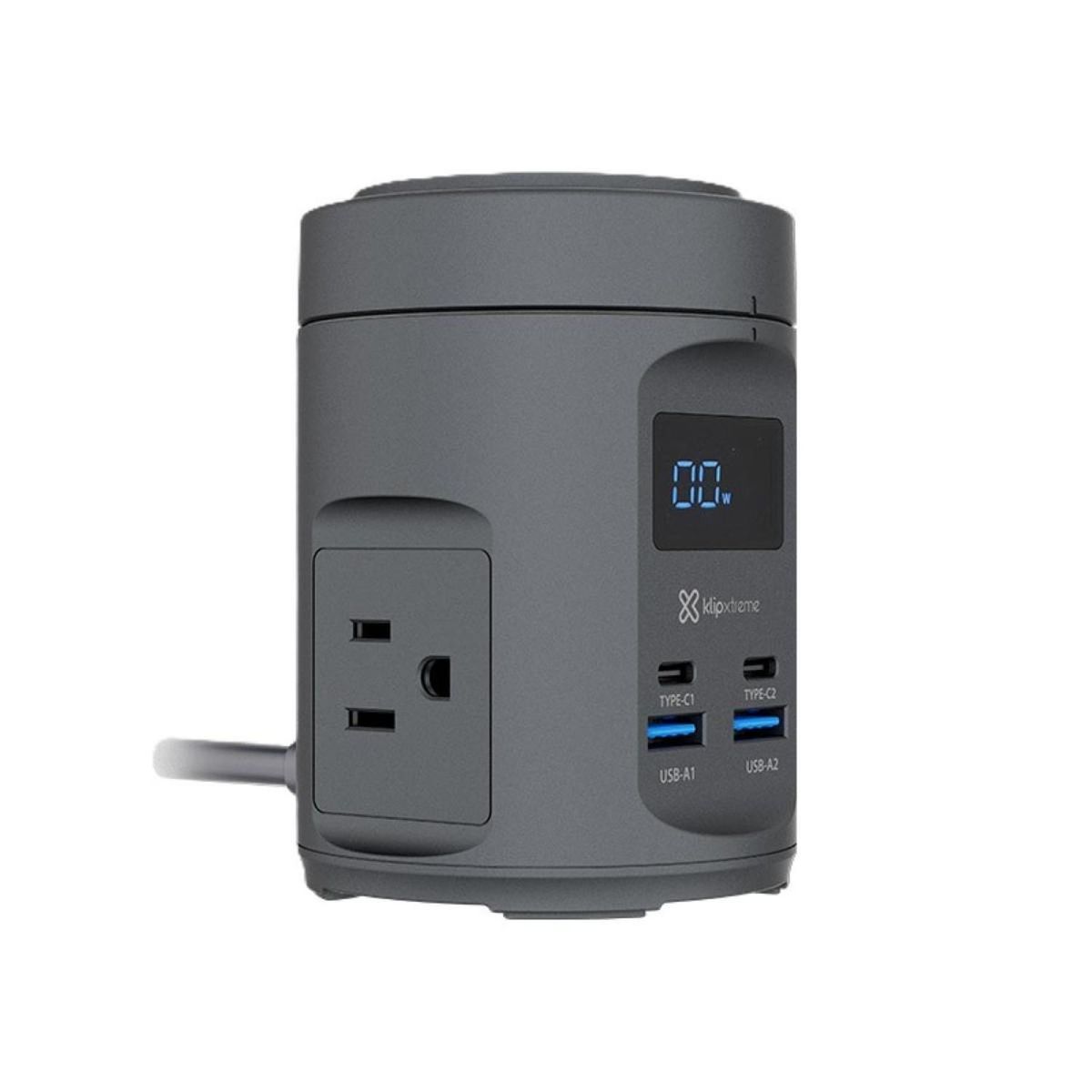 KLIP XTREME - KX Charger Wireless 7 in 1 Wireless charging Power Strip Display