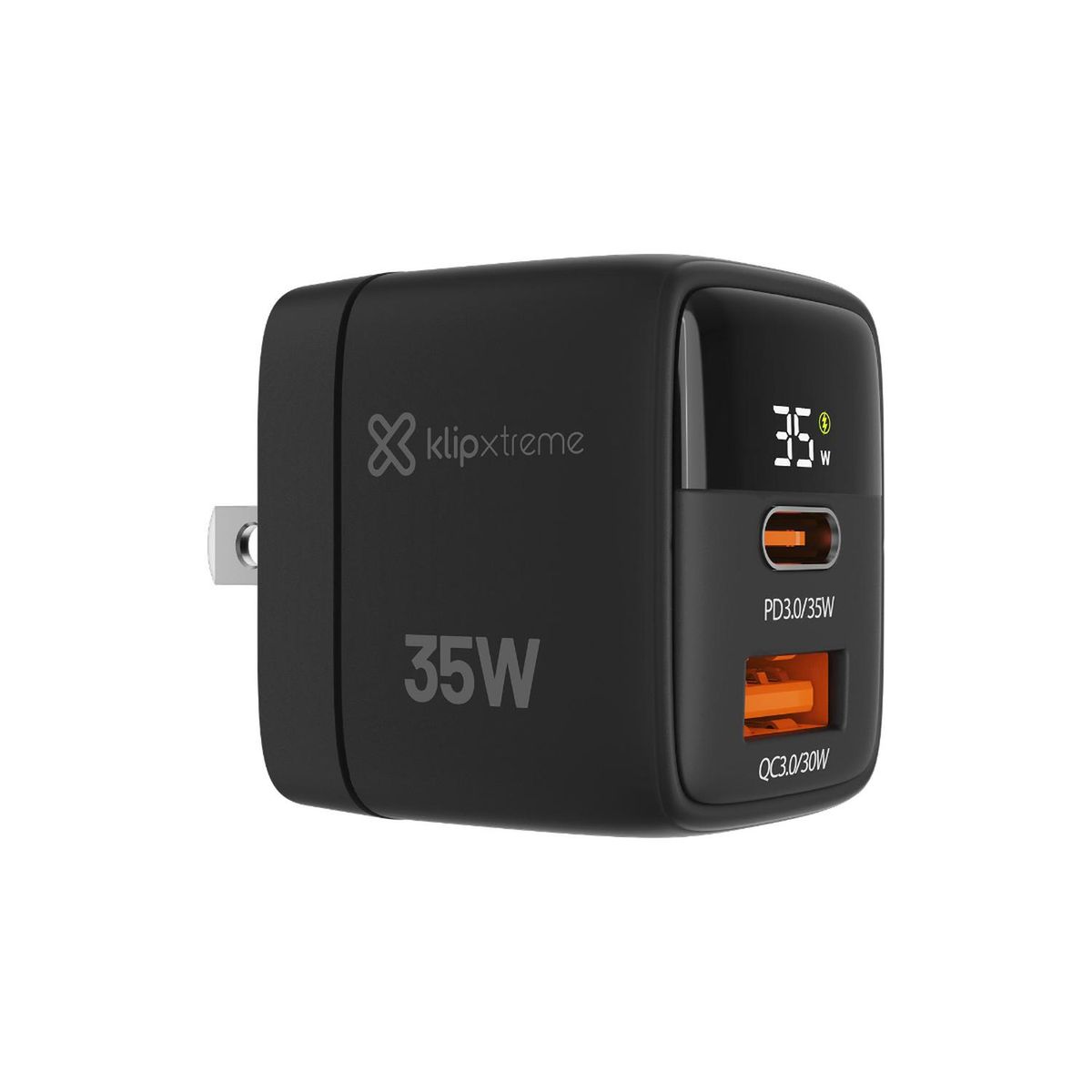 KLIP XTREME - KX Wall Charger 35W USB-C PD3.0 + USB-A QC3.0