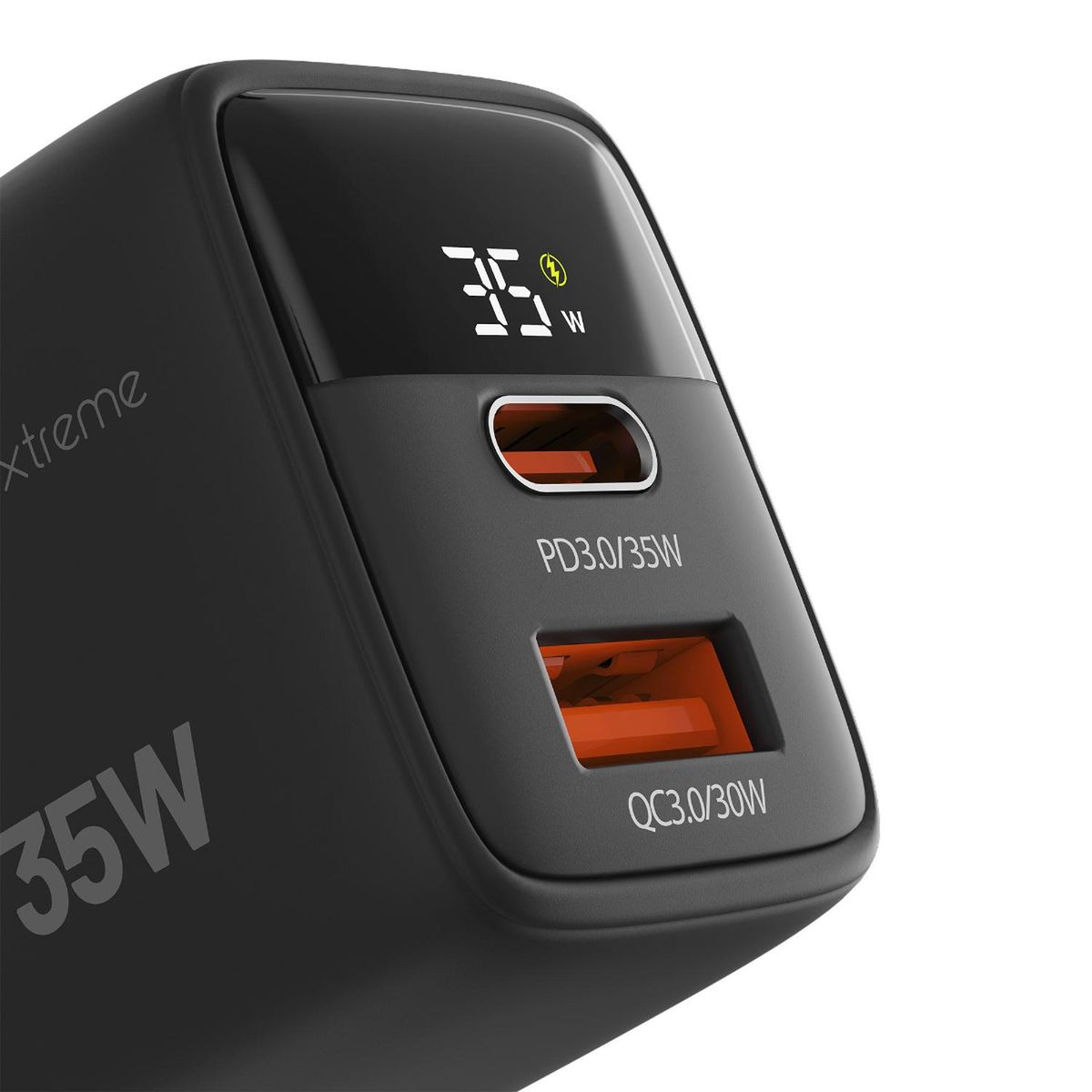 KLIP XTREME - KX Wall Charger 35W USB-C PD3.0 + USB-A QC3.0