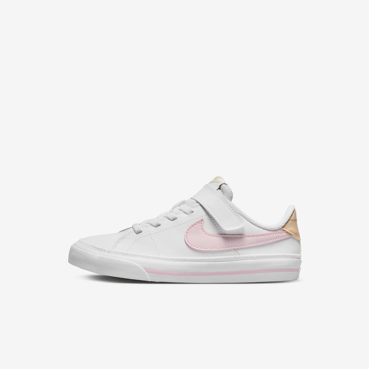 NIKE - Tenis Nike Niño Court Legacy BPV DA5381-115 Blanco Rosa Casual