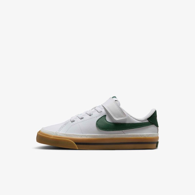 NIKE - Tenis Nike Niño Court Legacy BPV DA5381-134 Blanco Verde Casual