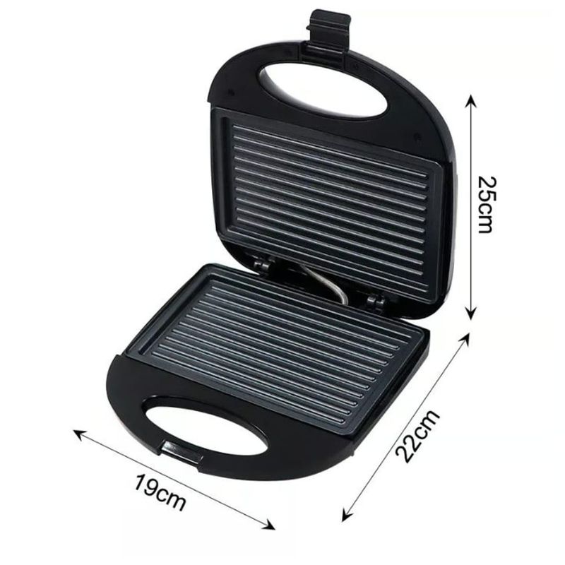 GENERICO - Sanduchera Parrilla Panini Antiadherente 750w
