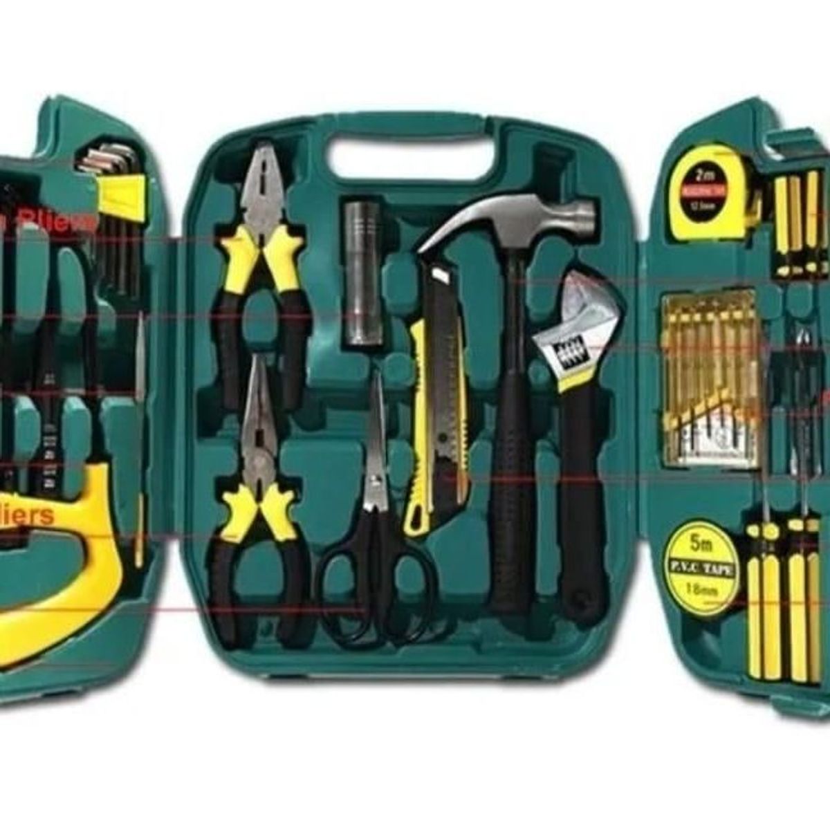 GENERICO - Kit Herramienta Set Caja De Herramientas Multifuncional x27