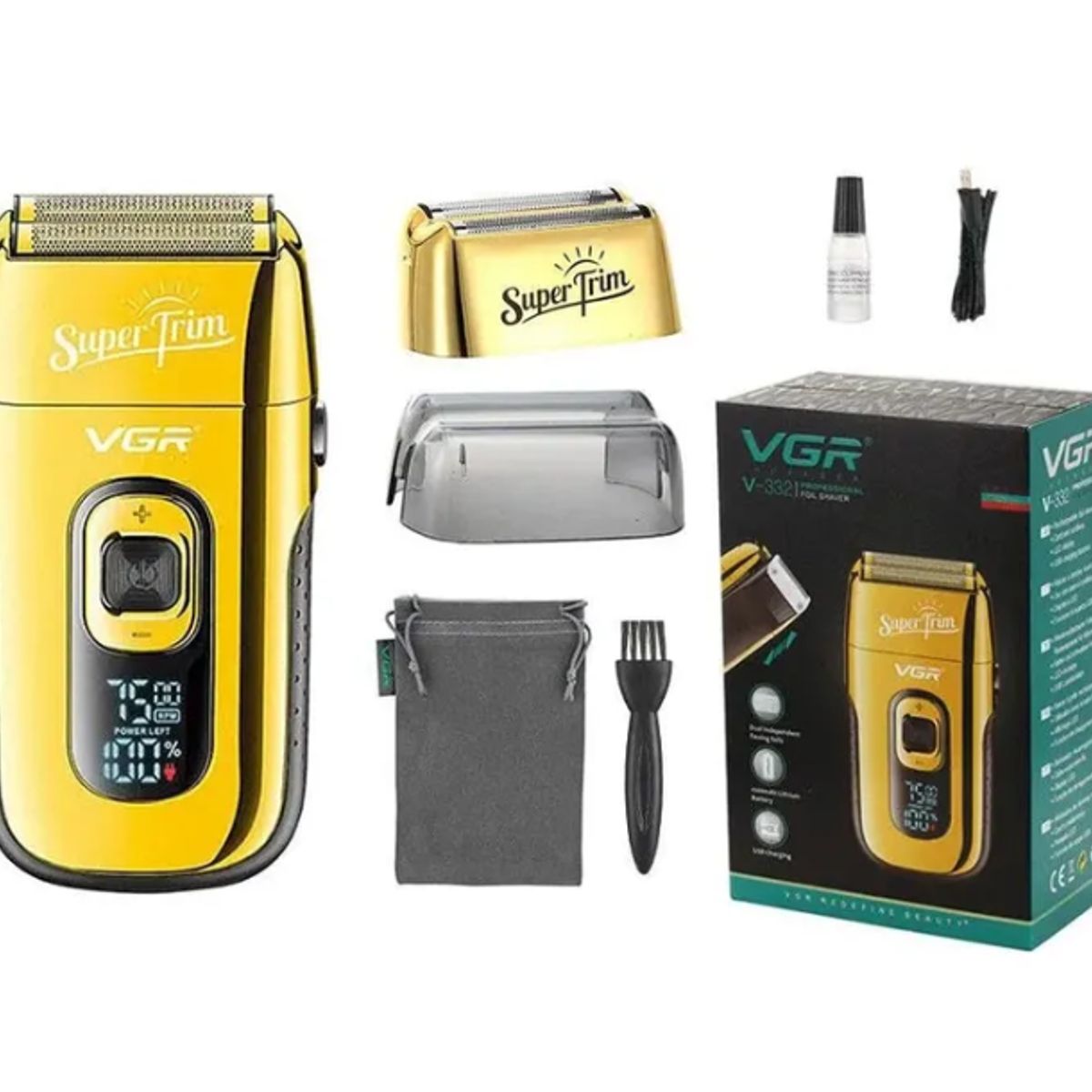 VGR - Máquina De Afeitar Rasuradora Shaver Super Trim VGR 332