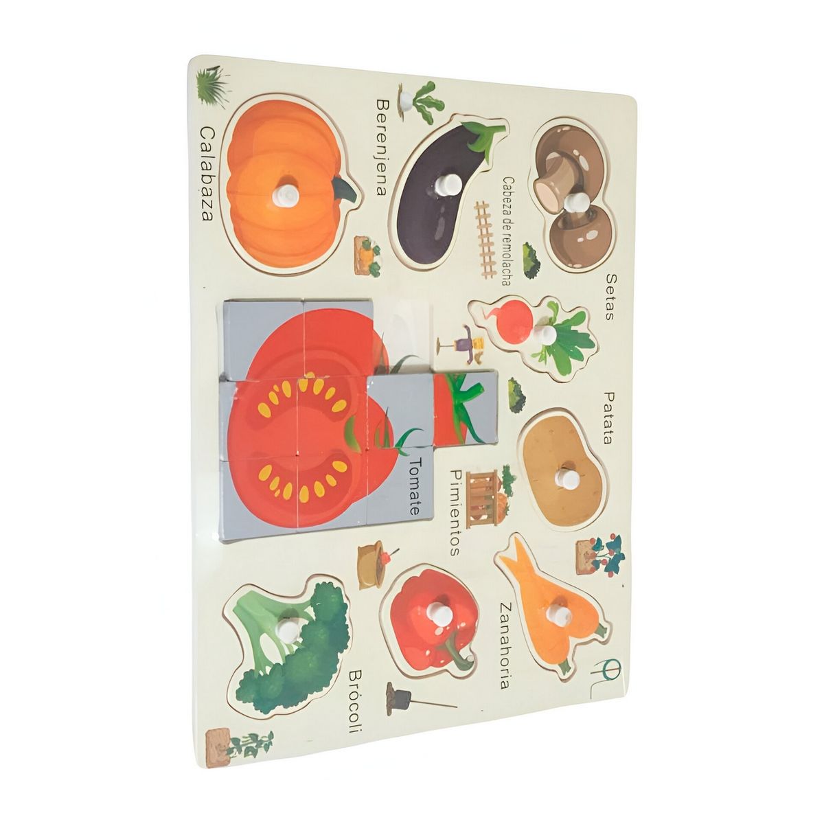 GENERICO - Juego Madera Rompecabeza Encastre Aprendizaje Logico Puzzle