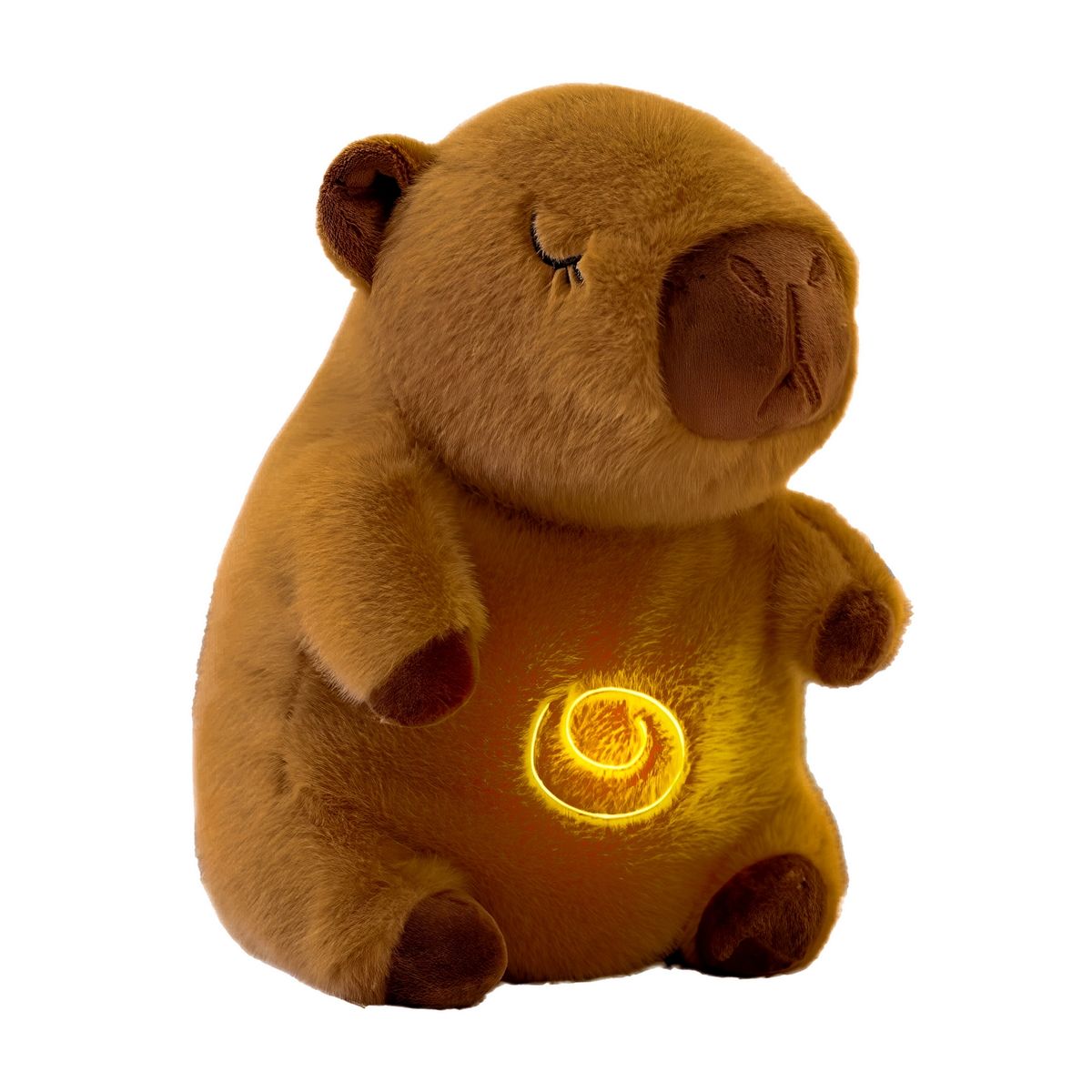 GENERICO - Capibara Peluche Que Respira Sonido Luz Unisex + Bateria