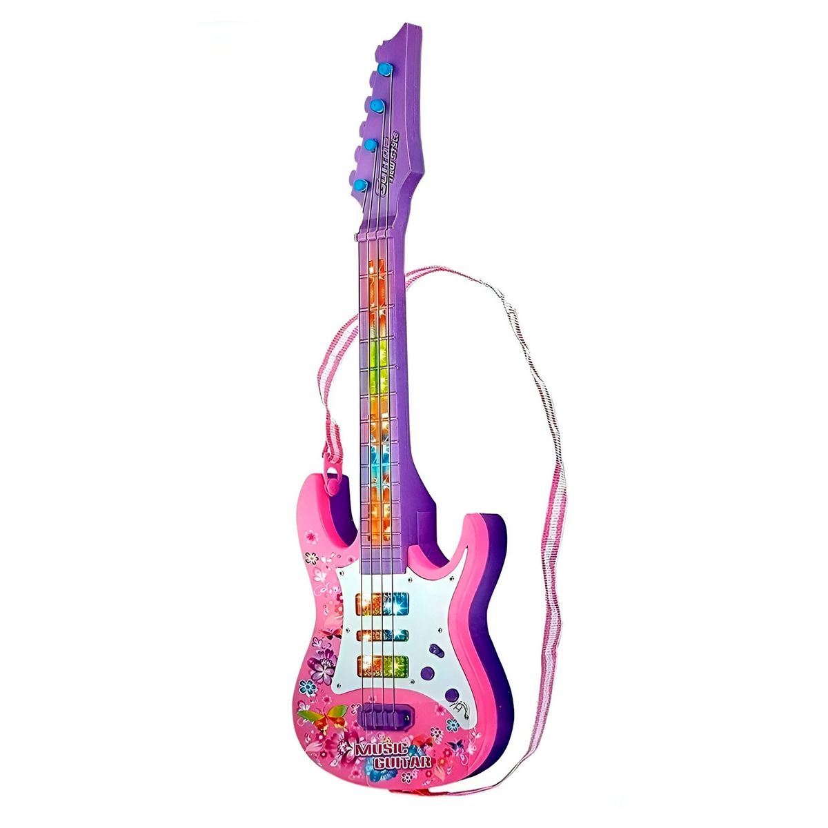 GENERICO - Guitarra De Juguete Niños Rock Luces Sonido Unisex + Bateria