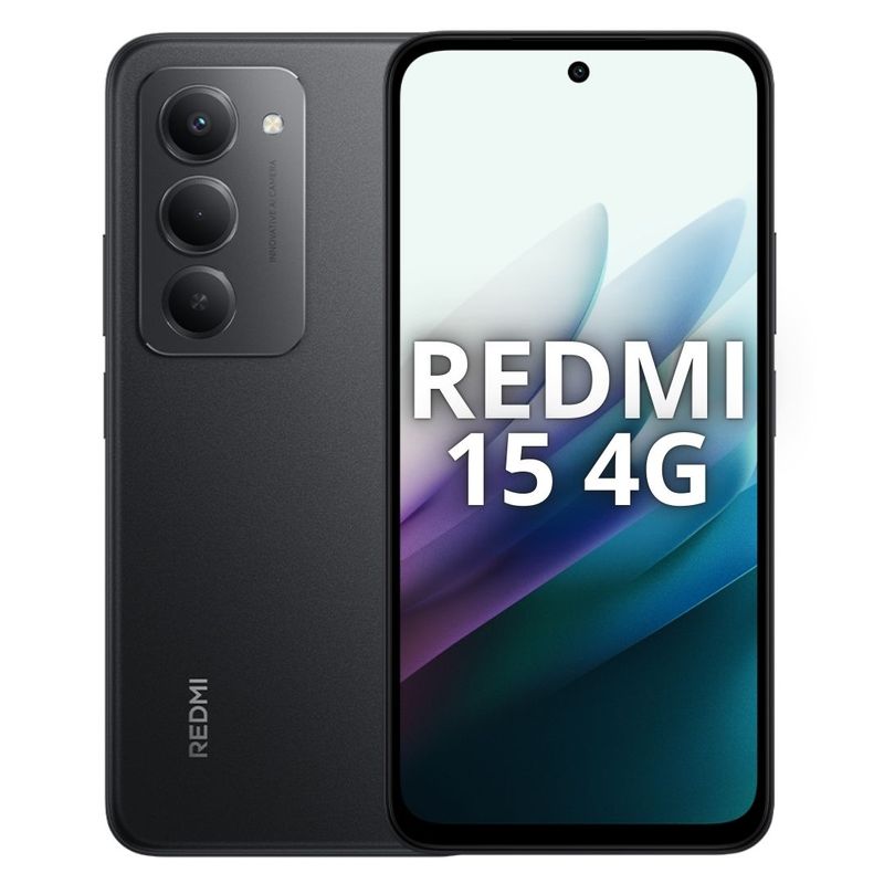 XIAOMI - Celular Xiaomi Redmi 15 4G 128GB/6GB RAM - Negro