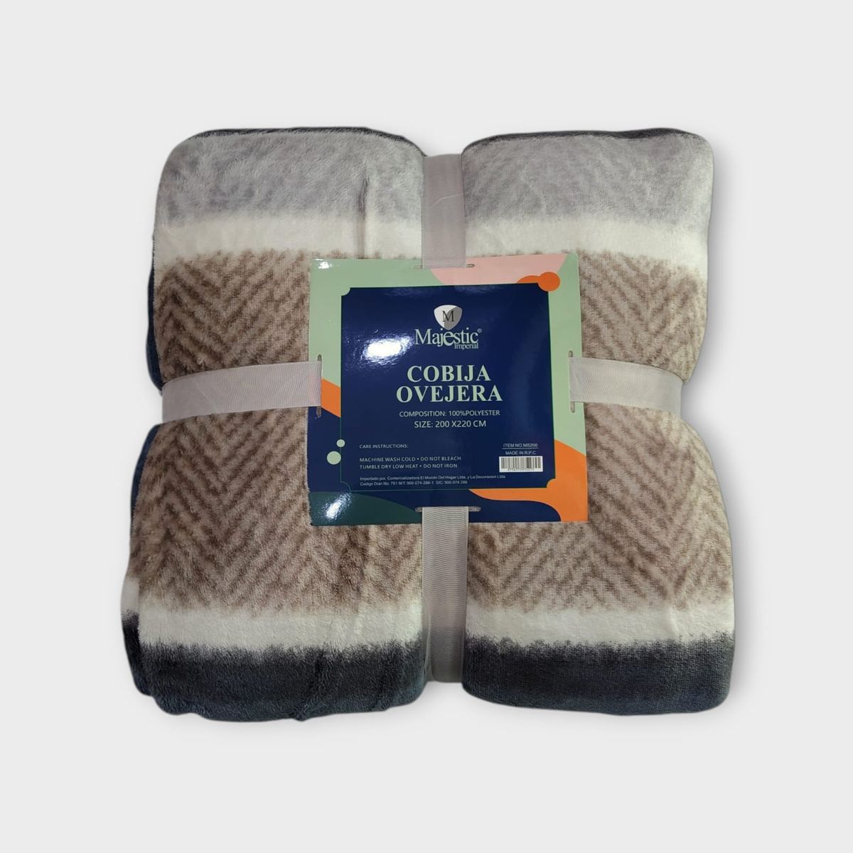 MAJESTIC IMPERIAL - Cobija Sherpa Ovejera DobleQueen 200x220 Cm