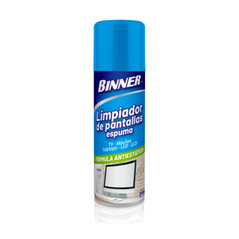 BINNER - Espuma Limpiador de Pantallas  240ml Binner