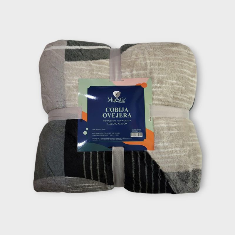 MAJESTIC IMPERIAL - Cobija Sherpa Ovejera DobleQueen 200x220 Cm