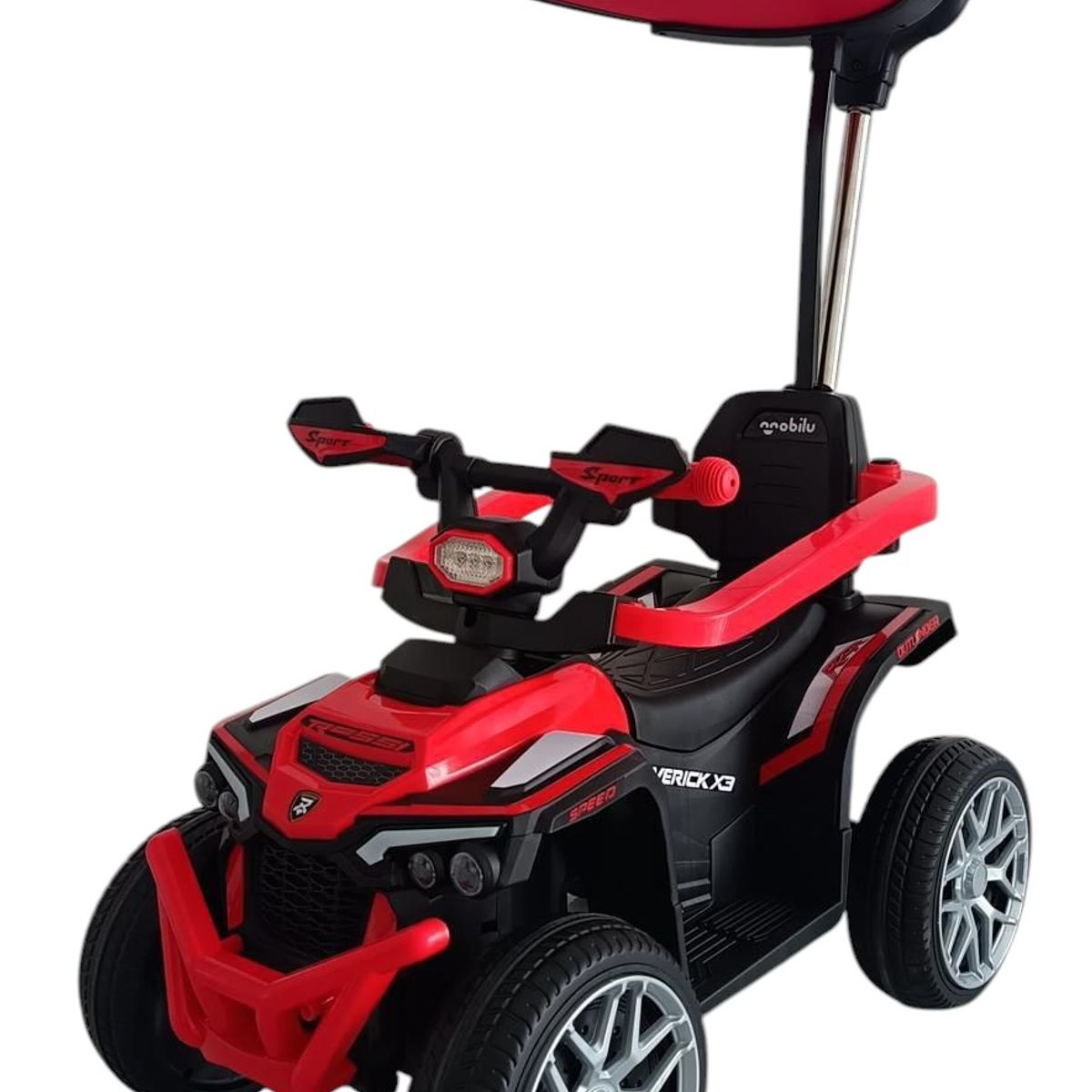 GENERICO - Moto Electrica  Montable Con Bluetooth Musica Y Luces Rojo